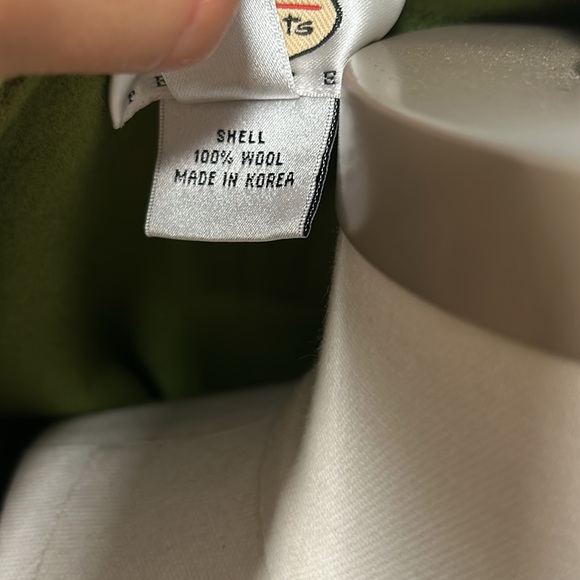 Talbots size 16 women’s avocado green wool open front blazer - Picture 8 of 10